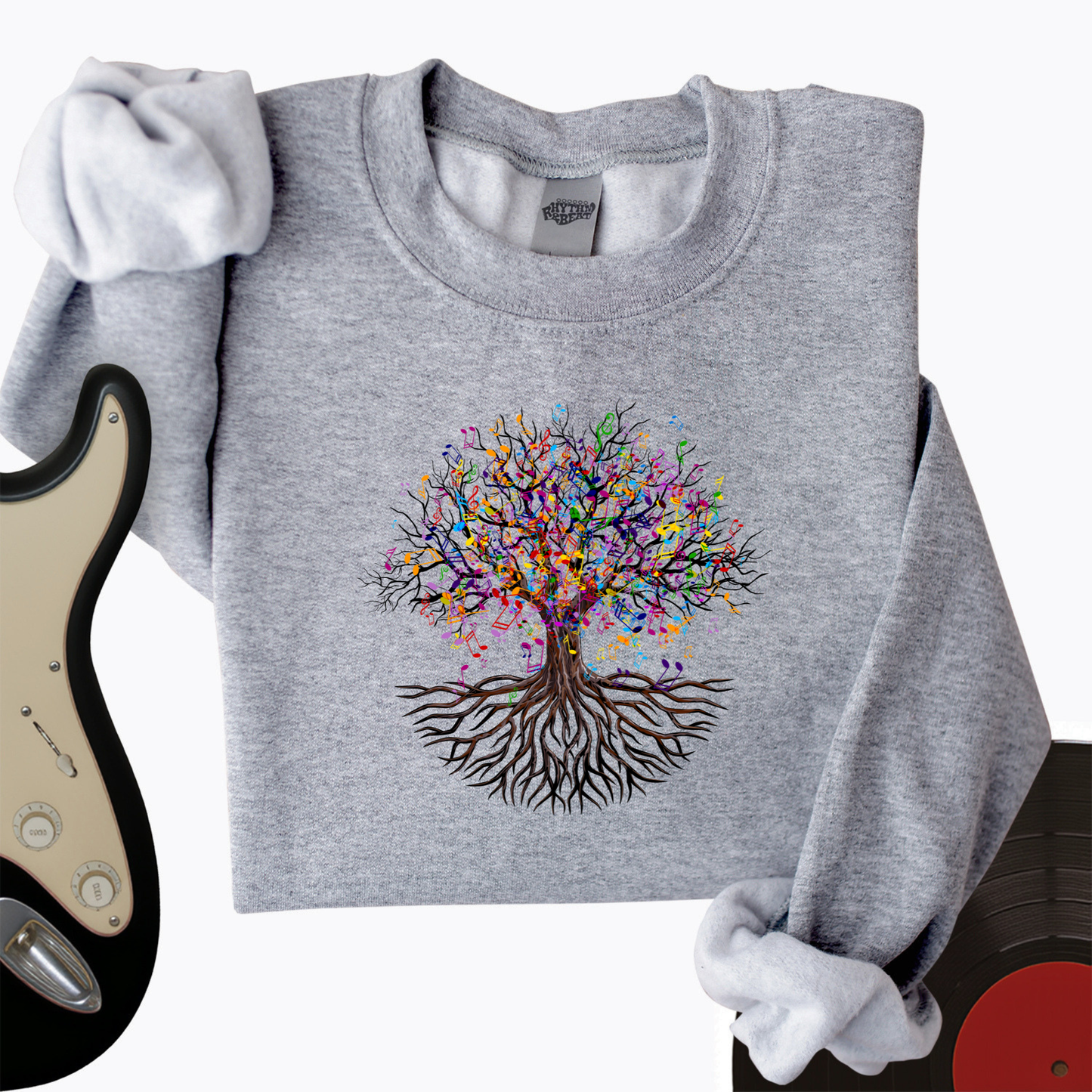 Music Note Tree Crewneck
