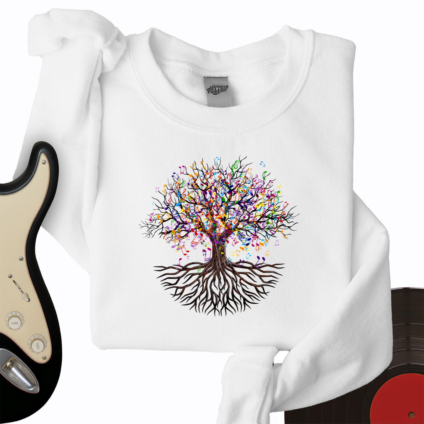 Music Note Tree Crewneck