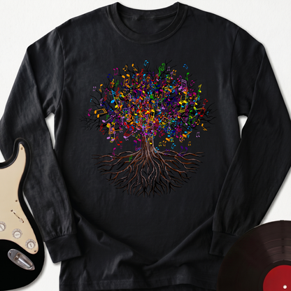 Music Note Tree Long Sleeve