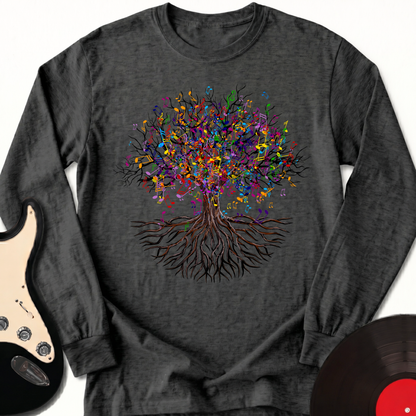 Music Note Tree Long Sleeve