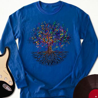 Music Note Tree Long Sleeve