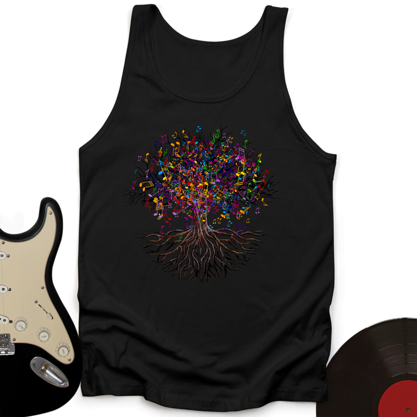 Music Note Tree Tank Top