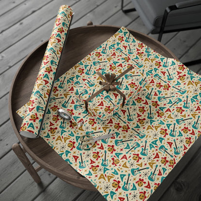 Jingle Bell Rock Retro Wrapping Paper