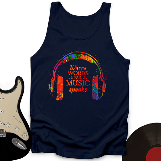 Music Speaks Tank Top