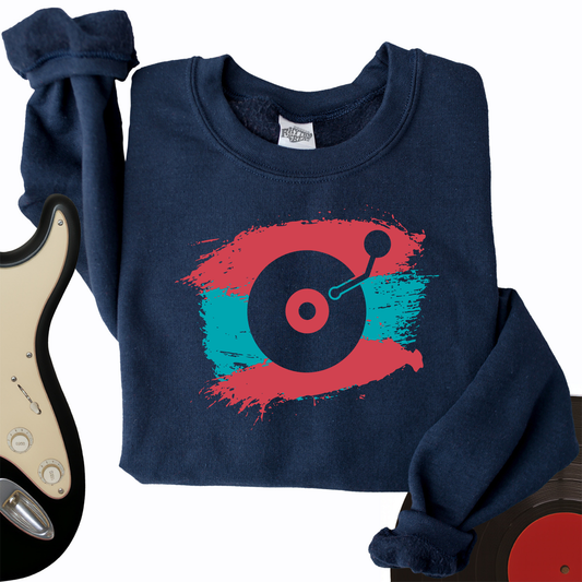 Painted Record Crewneck