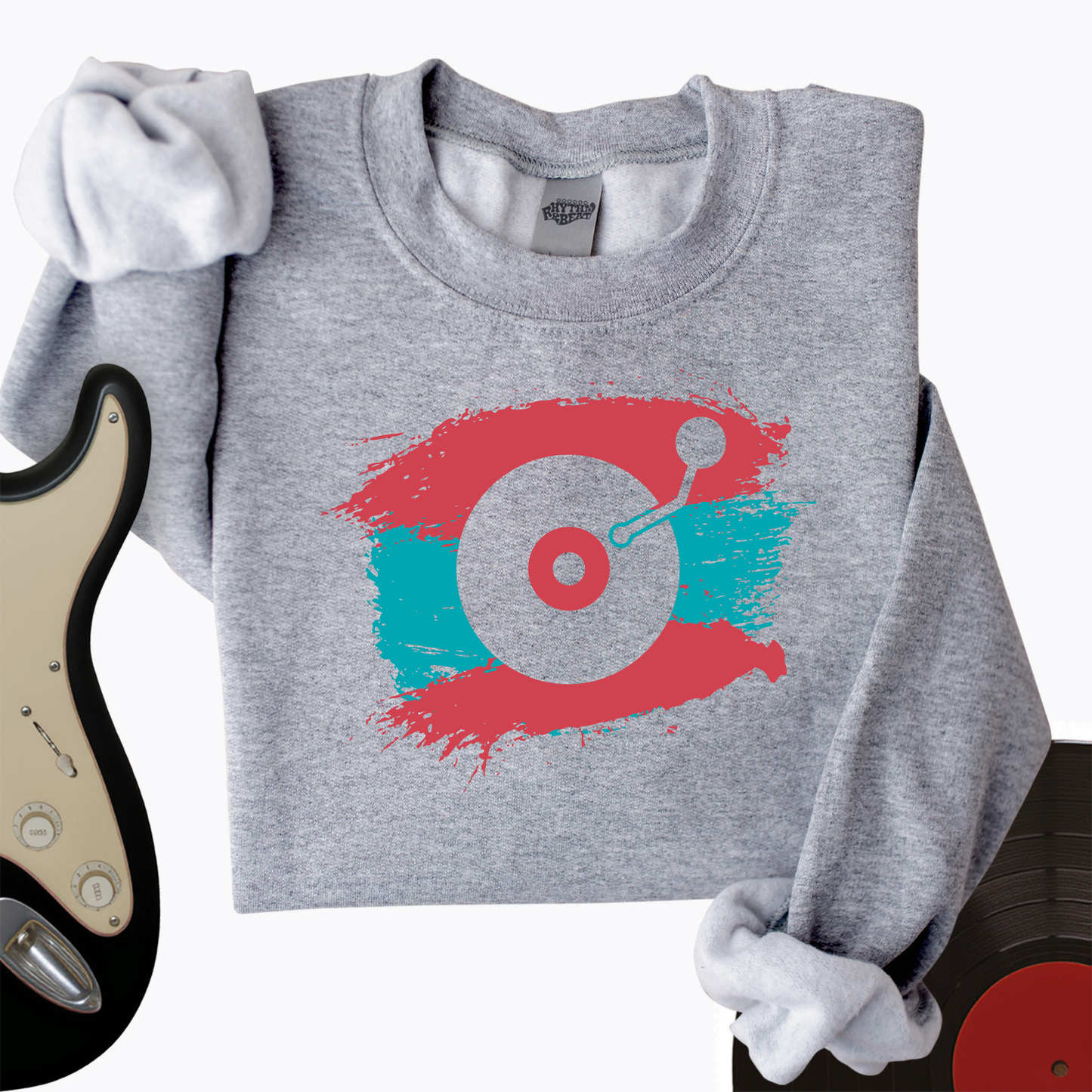 Painted Record Crewneck