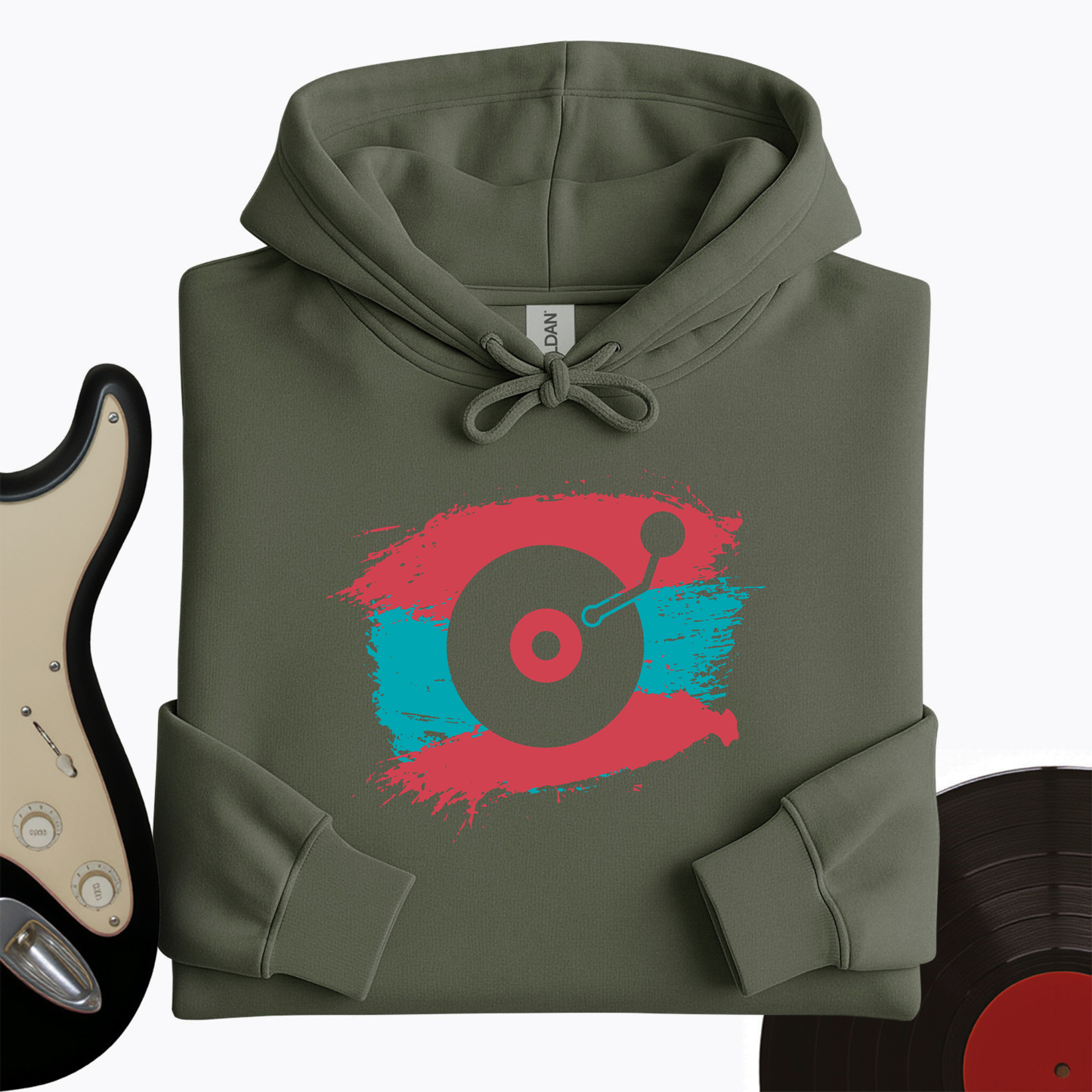 Painted Record Hoodie