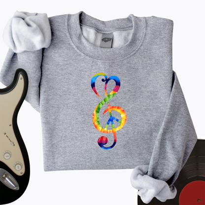 Peace Music Note Crewneck