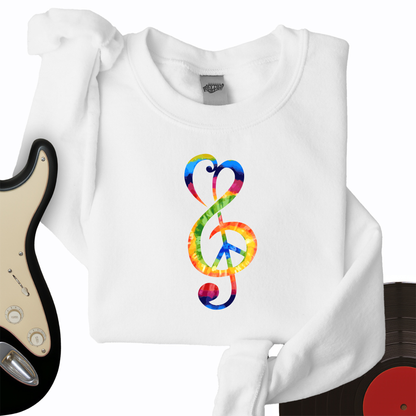 Peace Music Note Crewneck