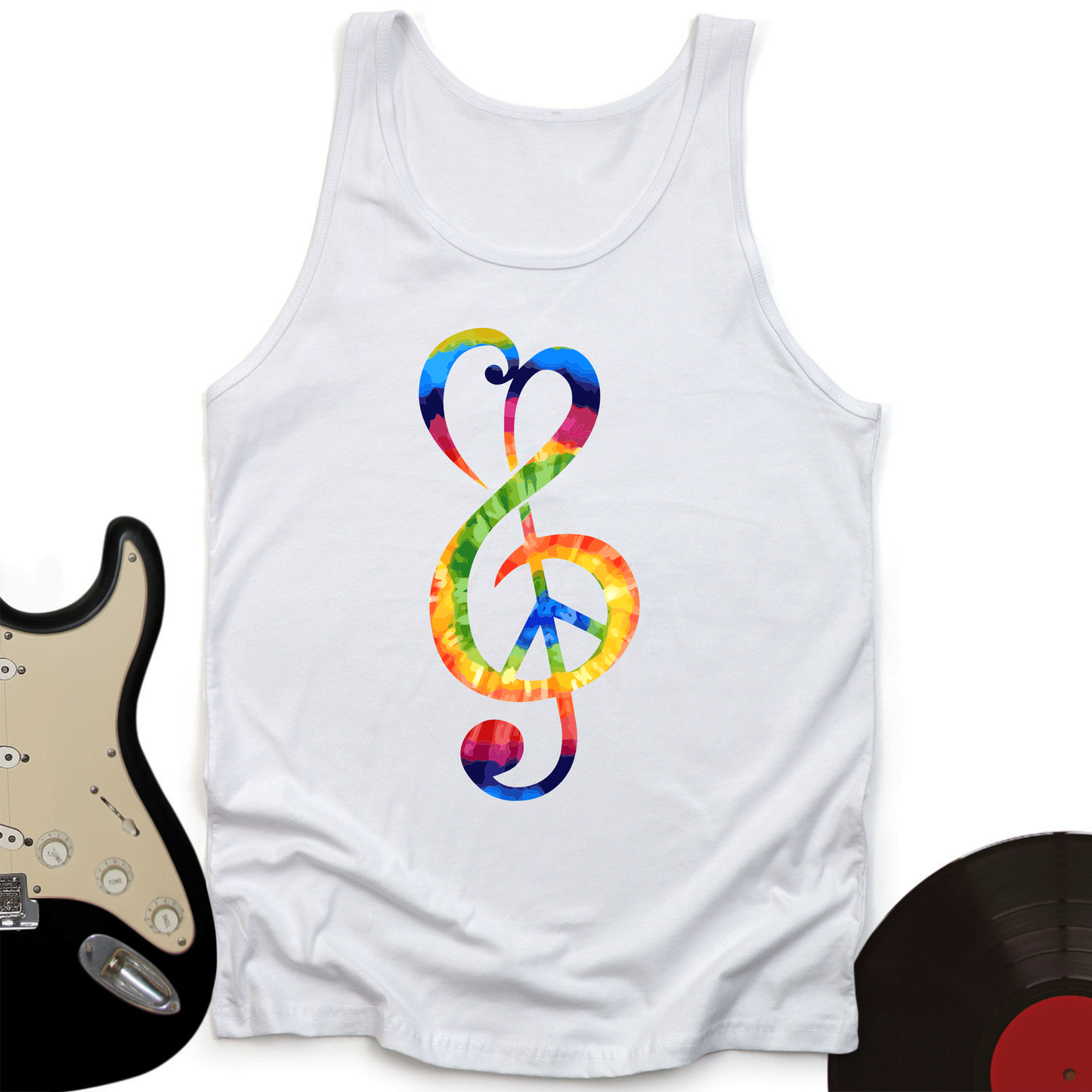 Peace Music Note Tank Top
