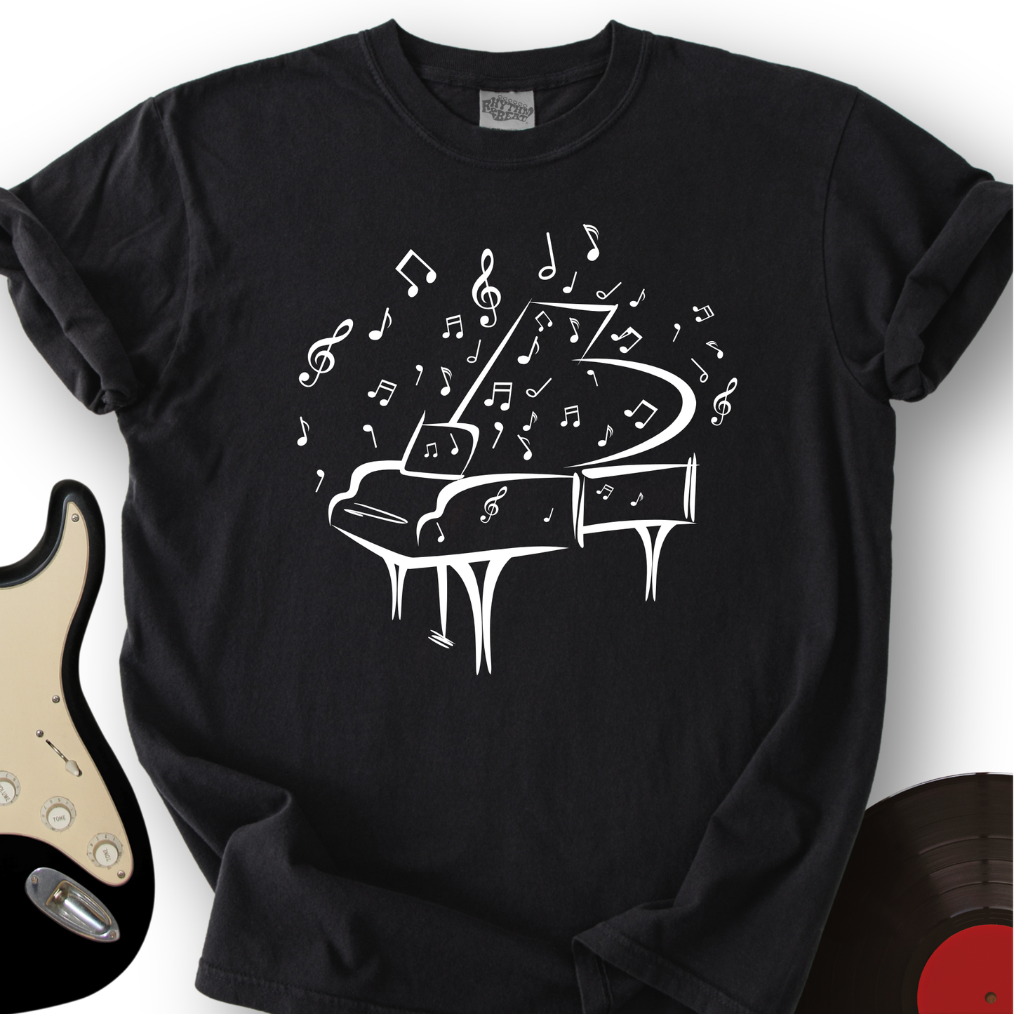 Piano Made Of Notes T-Shirt