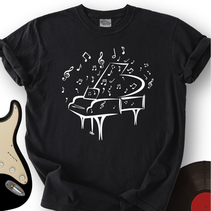 Piano Made Of Notes T-Shirt