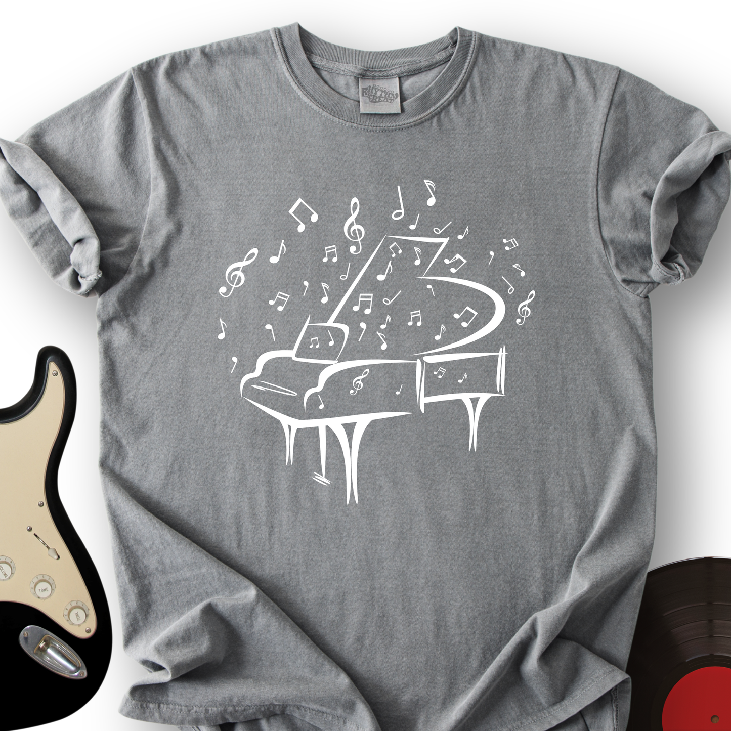 Piano Made Of Notes T-Shirt