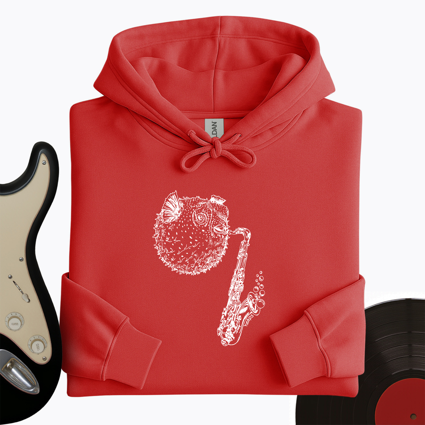 Puffer Fish Saxophone Hoodie