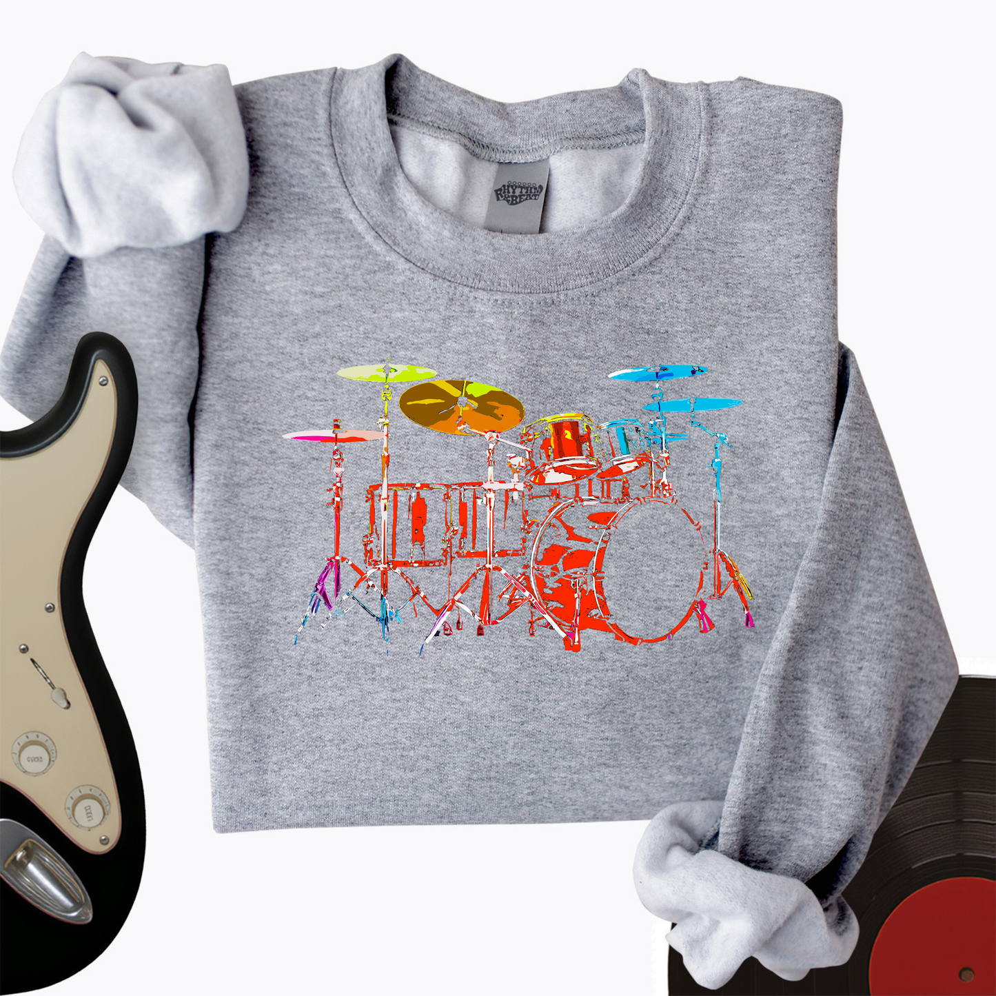 Rainbow Drums Crewneck