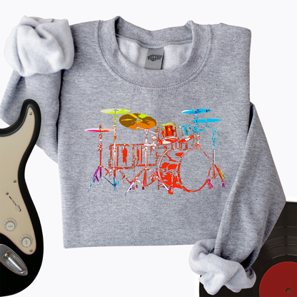 Rainbow Drums Crewneck