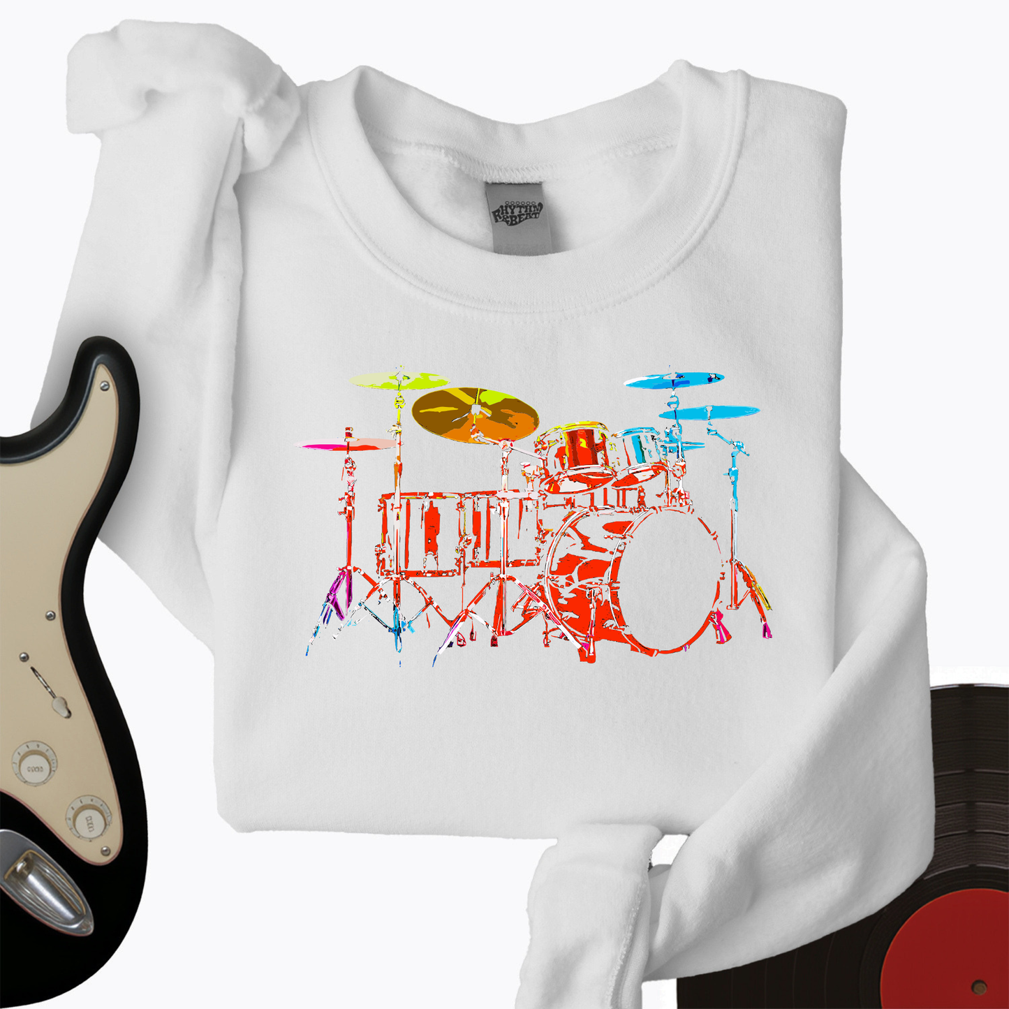 Rainbow Drums Crewneck