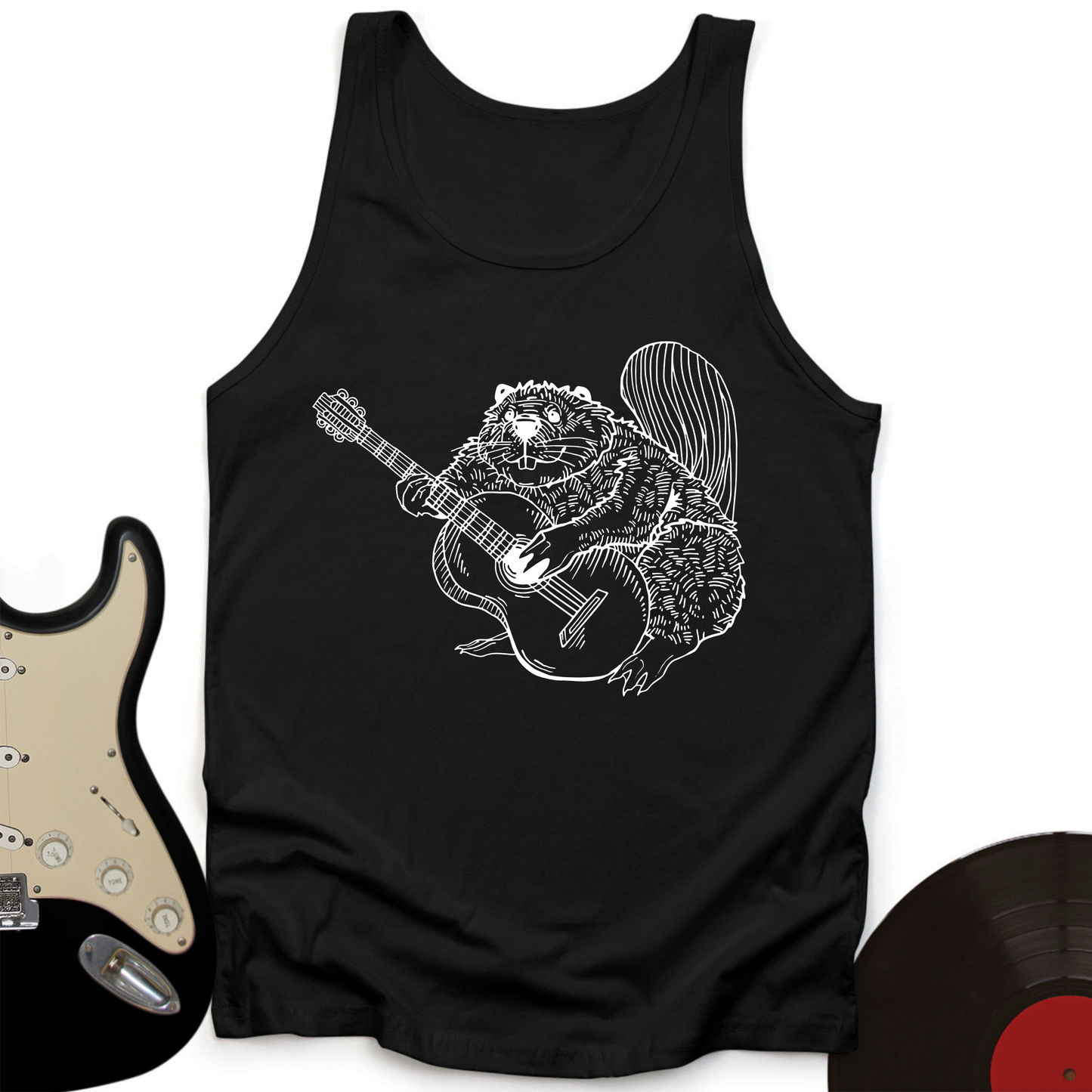 Beaver Guitar Tank Top