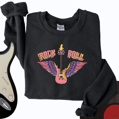 Rock and Roll is Pink Crewneck
