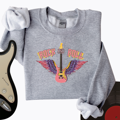 Rock and Roll is Pink Crewneck