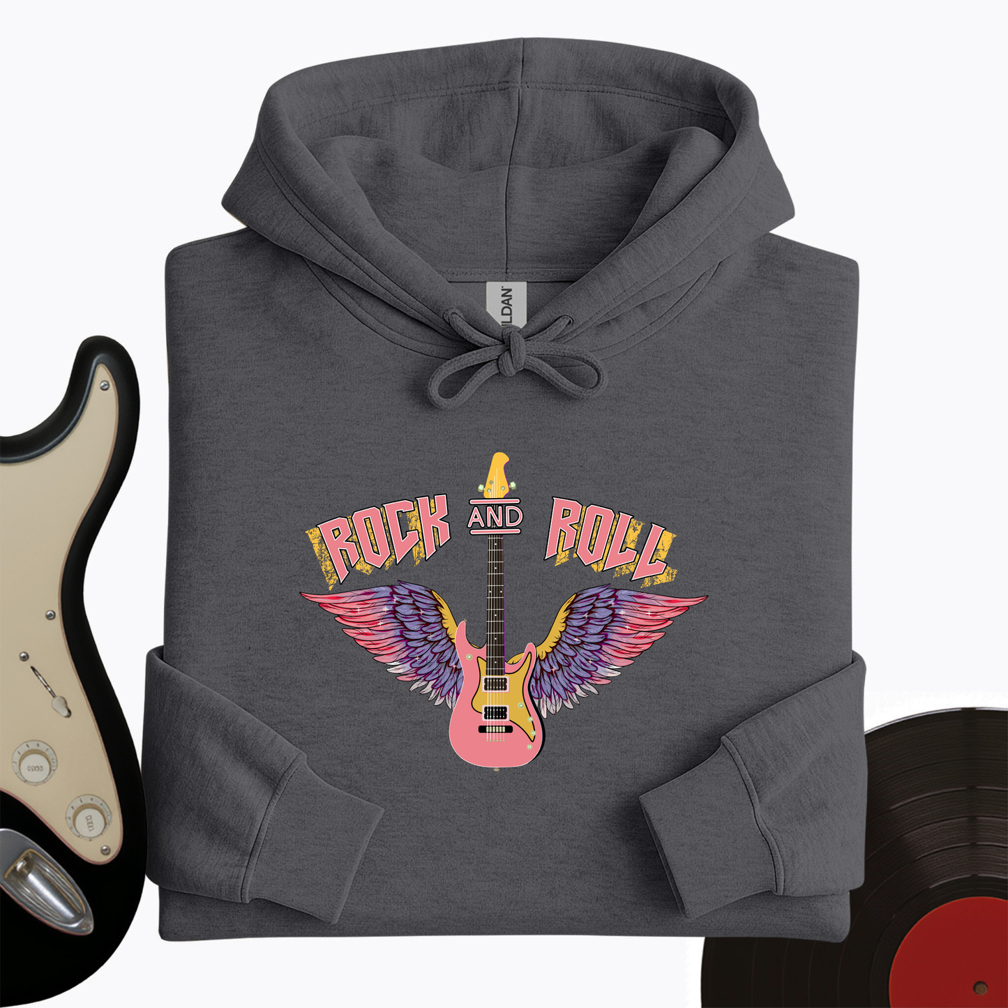 Rock and Roll is Pink Hoodie