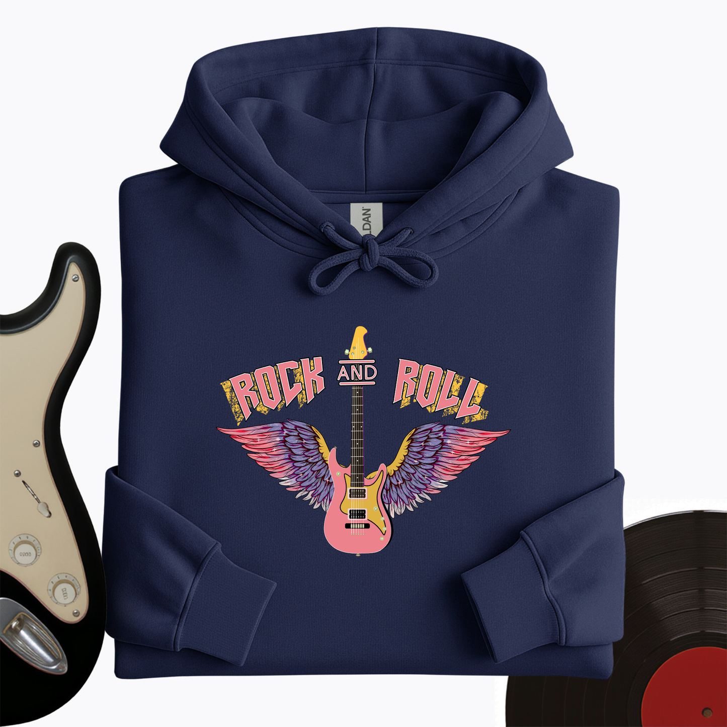 Rock and Roll is Pink Hoodie