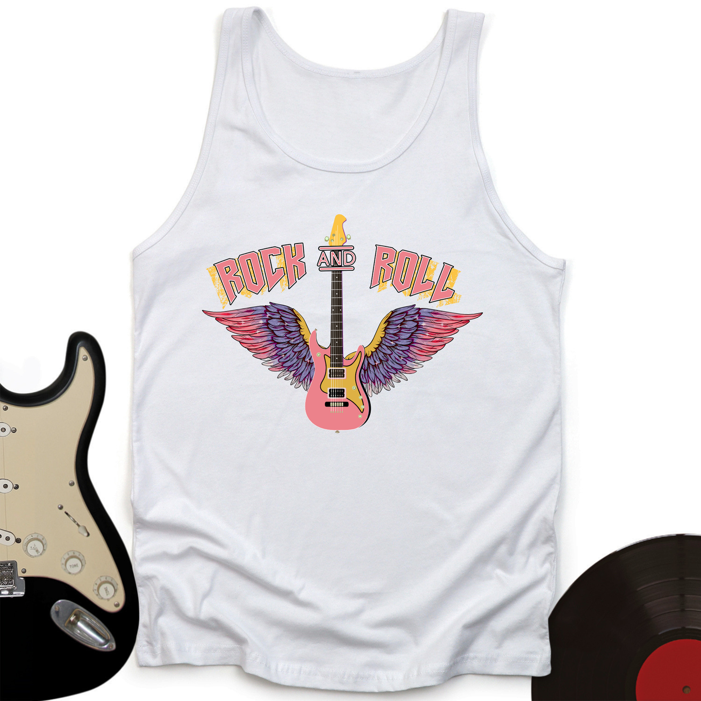 Rock and Roll is Pink Tank Top