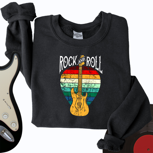 Rock and Roll Pick Crewneck