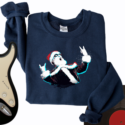 Rock and Roll Santa Crewneck