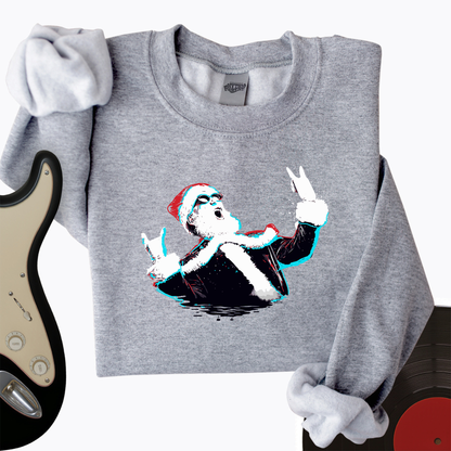 Rock and Roll Santa Crewneck
