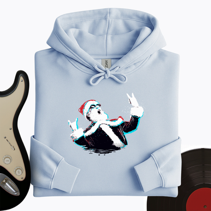 Rock and Roll Santa Hoodie