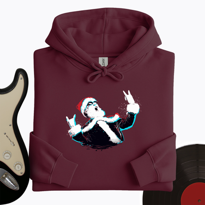 Rock and Roll Santa Hoodie