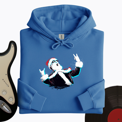 Rock and Roll Santa Hoodie