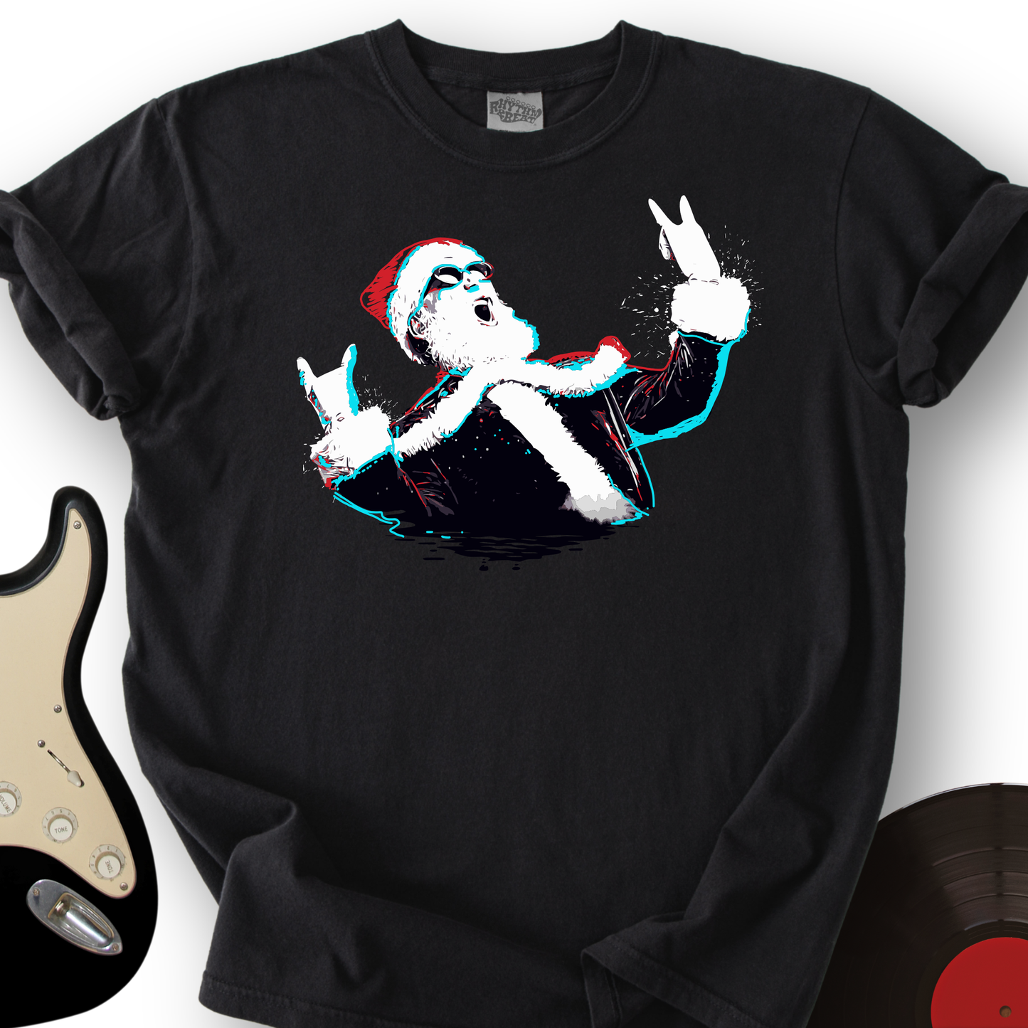 Rock and Roll Santa T-Shirt