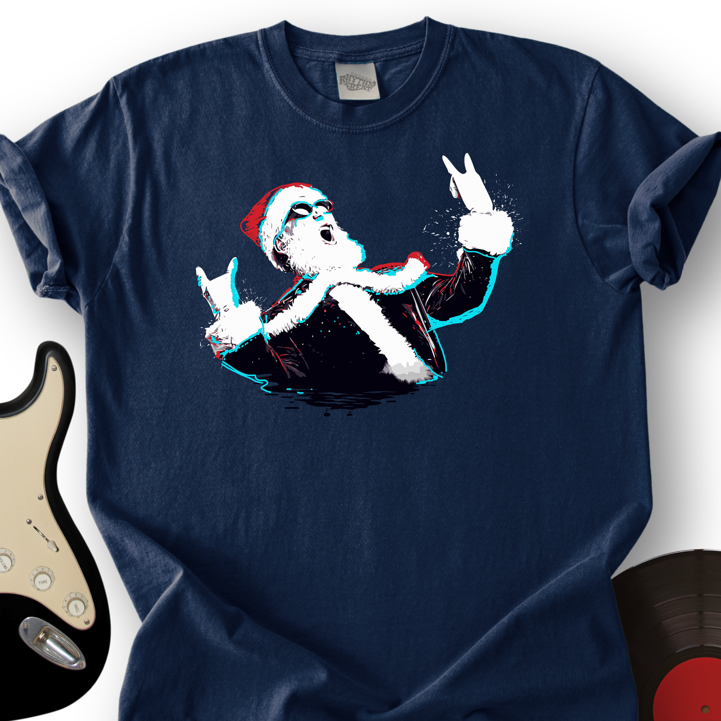 Rock and Roll Santa T-Shirt