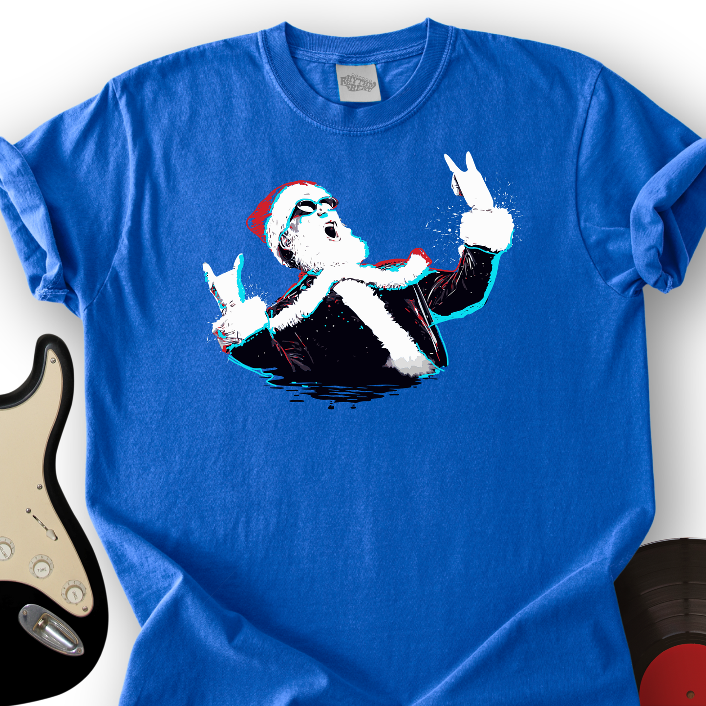 Rock and Roll Santa T-Shirt