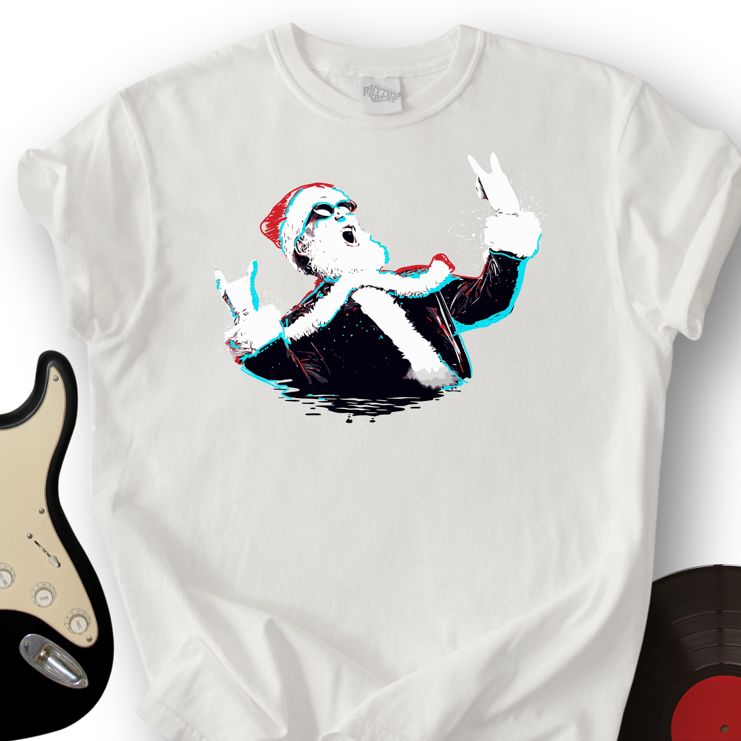 Rock and Roll Santa T-Shirt