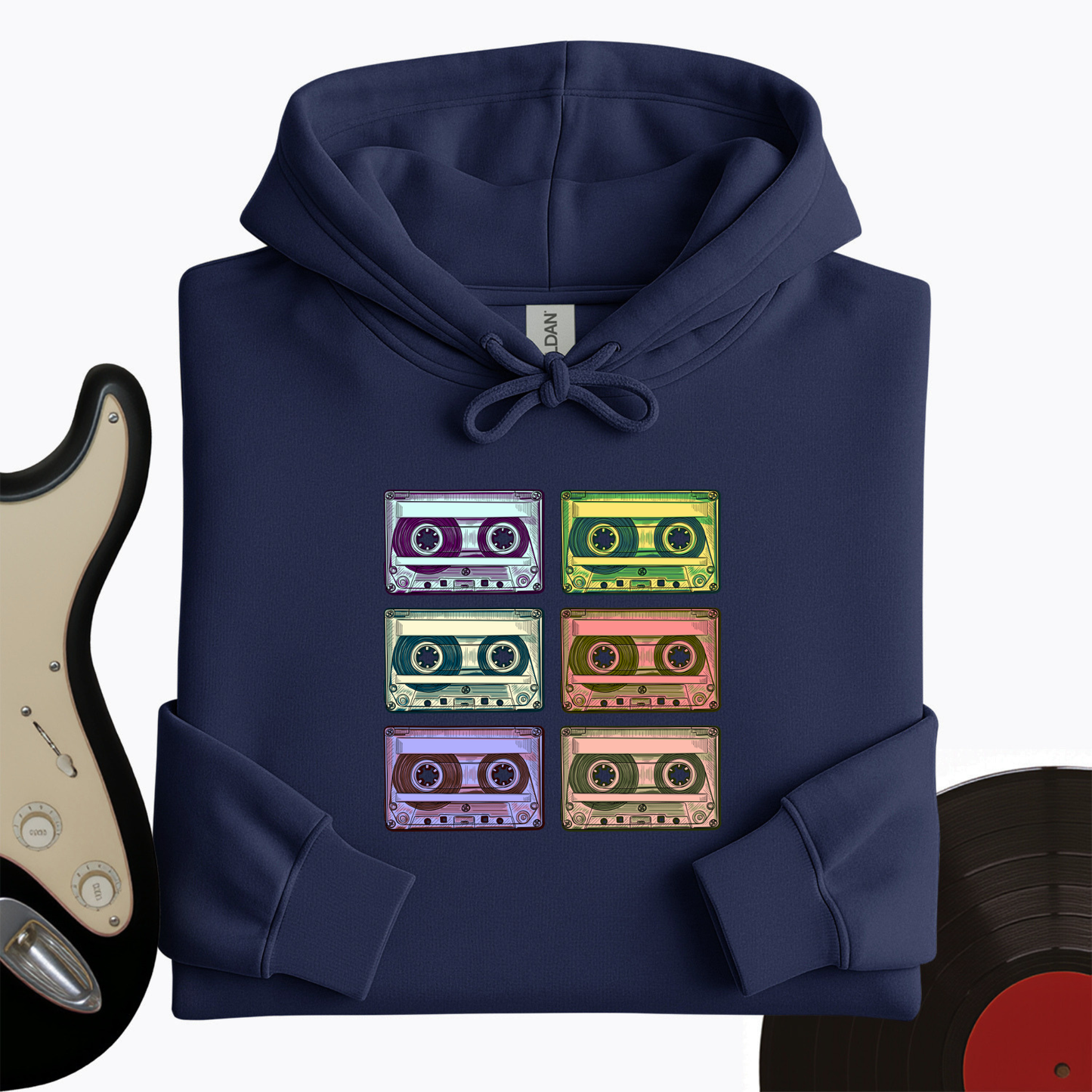Retro Rock Tapes Hoodie