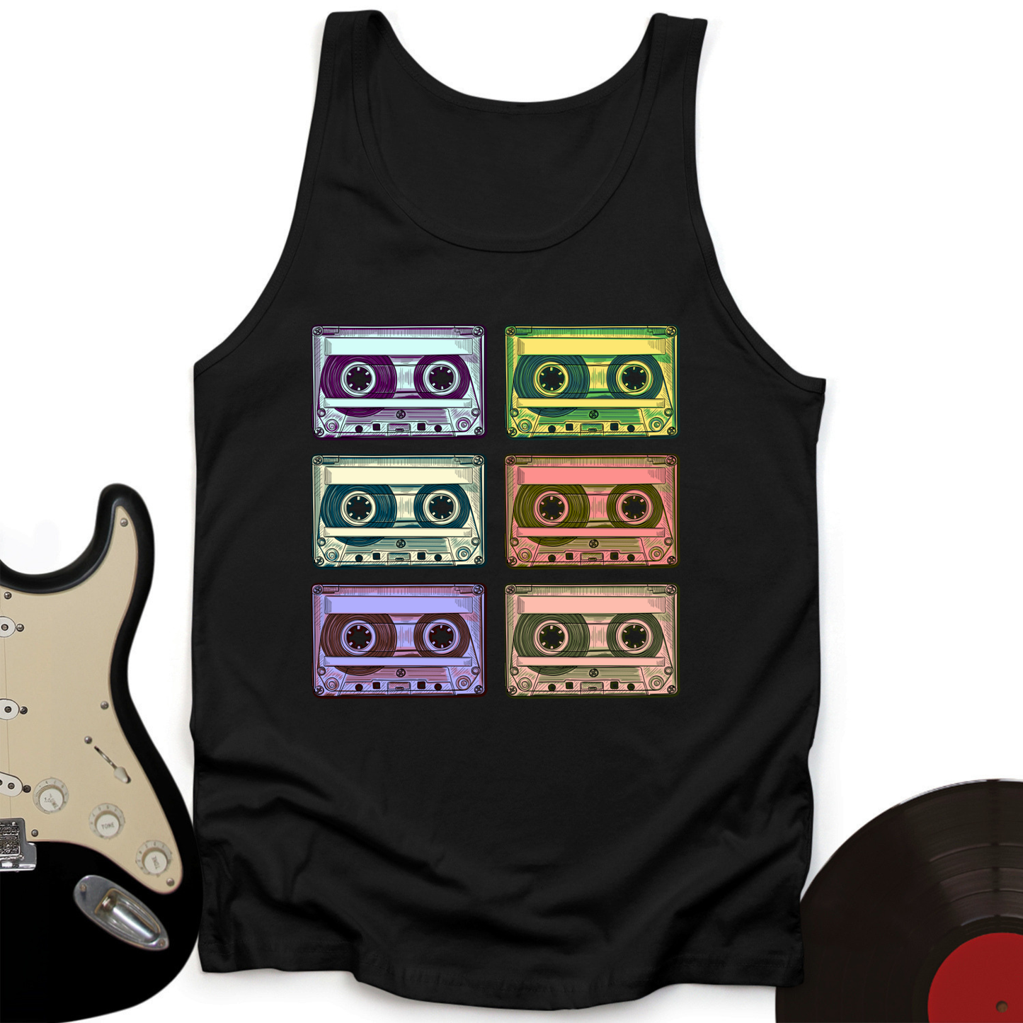 Retro Rock Tapes Tank Top
