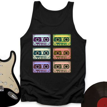 Retro Rock Tapes Tank Top