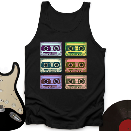 Retro Rock Tapes Tank Top