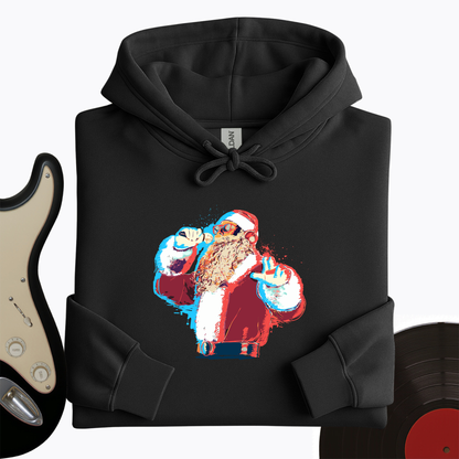Santa On The Mic Hoodie