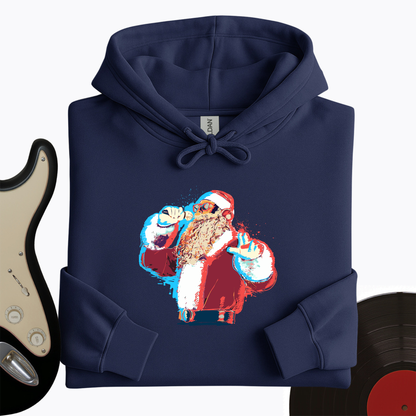 Santa On The Mic Hoodie