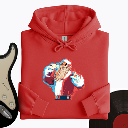 Santa On The Mic Hoodie