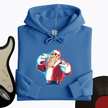 Santa On The Mic Hoodie