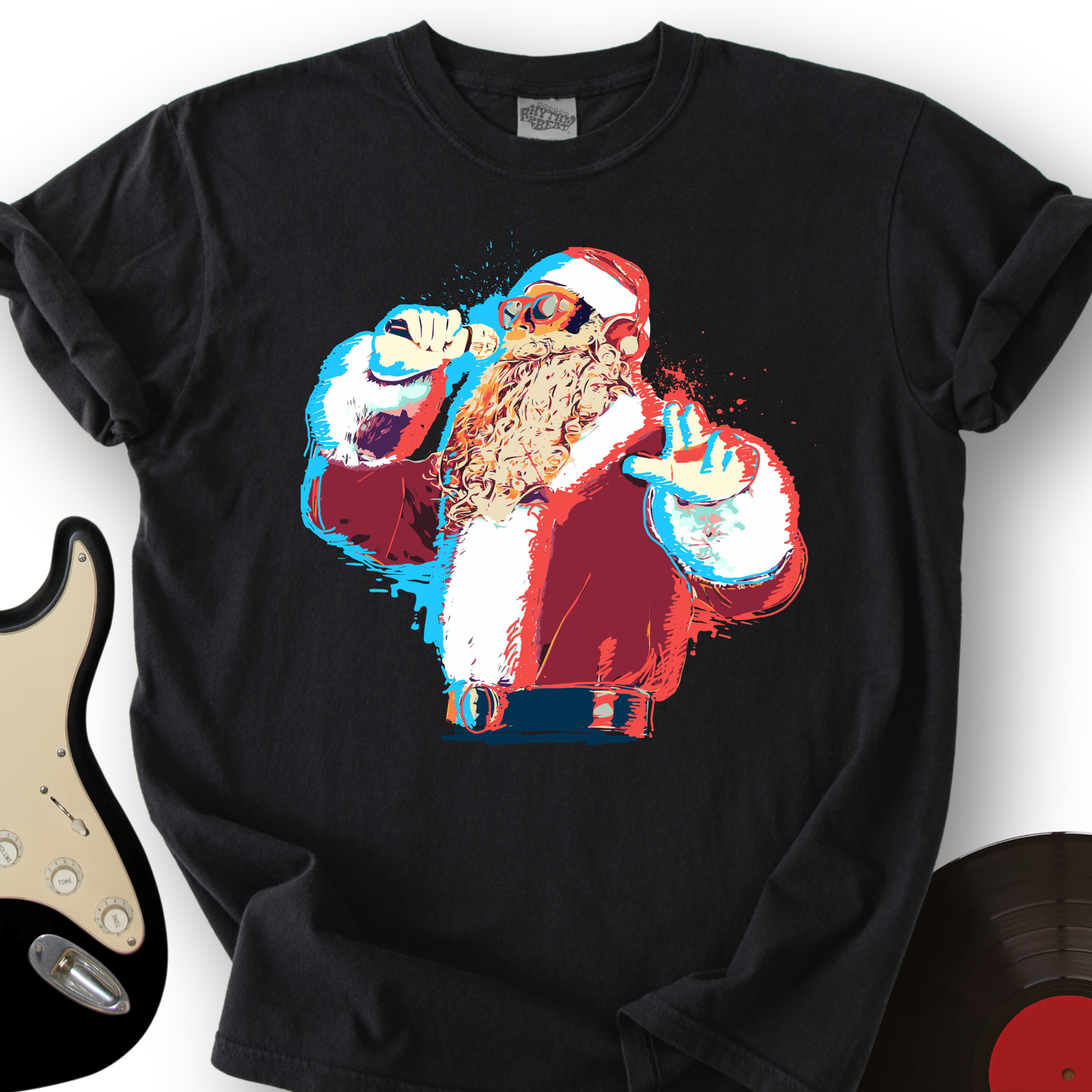 Santa On The Mic T-Shirt