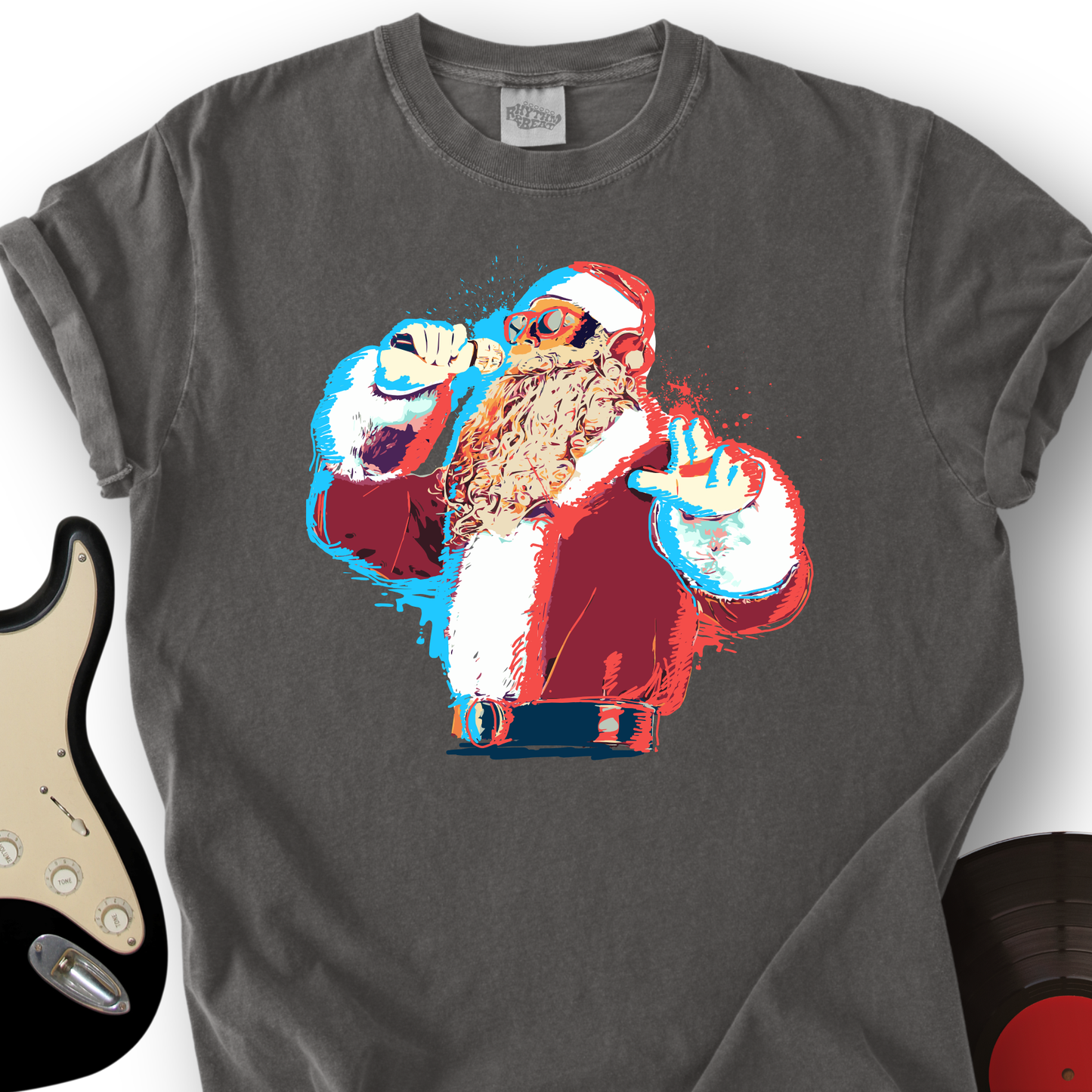 Santa On The Mic T-Shirt