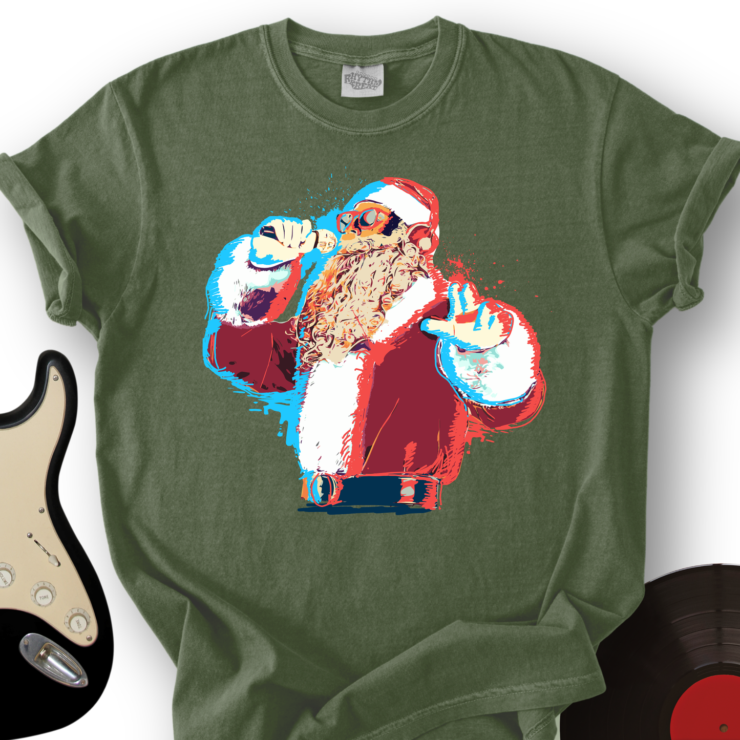 Santa On The Mic T-Shirt