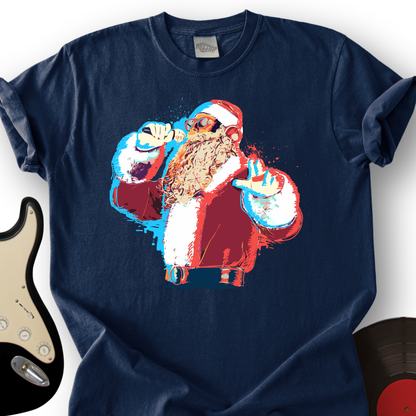 Santa On The Mic T-Shirt