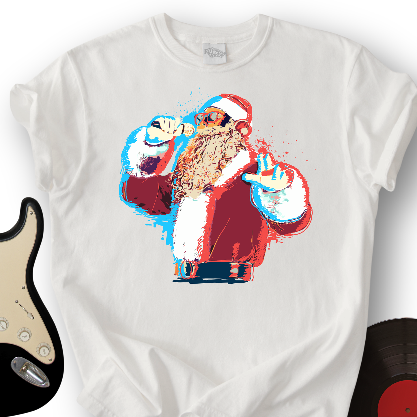 Santa On The Mic T-Shirt